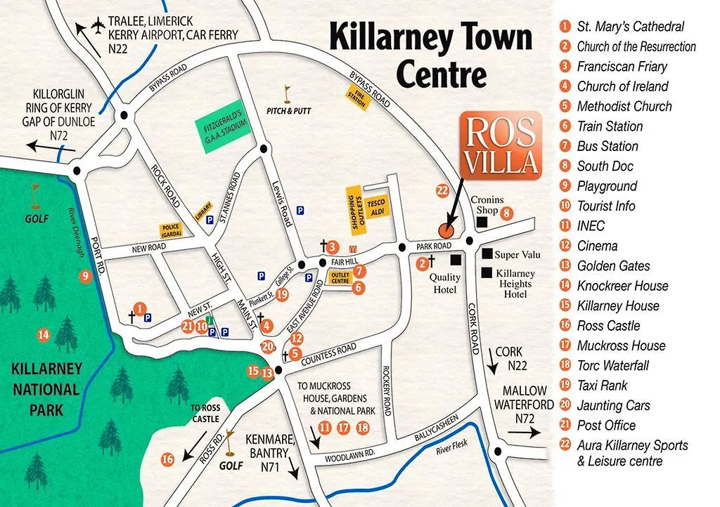 Ros Villa Guesthouse Killarney